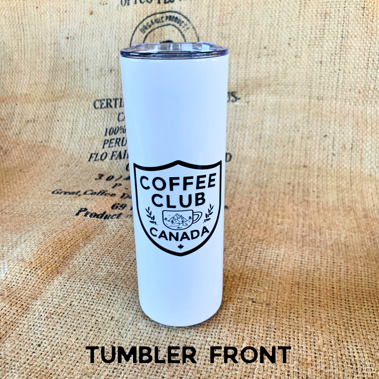 COFFEE CLUB CANADA tumbler mug front